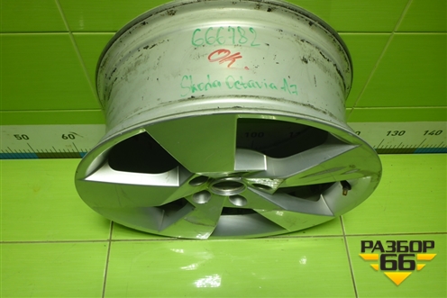 Диск колёсный литой  R17 EJ7 5x112 ET49 Ц.О.57,1 (5E0601025BF) для Skoda Octavia (A7) с 2013г (Октавия)