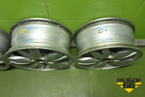 Диски колёсные литые (комплект)  R16 EJ6,5 5x114.3 ET46 Ц.О.67,1 (529102E600) для Hyundai Tucson с 2004-2010г (Туксон)
