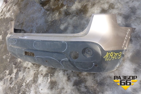 Бампер задний (под парктроник) (85022JD00H) для Nissan Qashqai (J10E) с 2006-2013г (Кашкай)