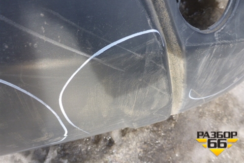 Бампер задний (под парктроник) (85022JD00H) для Nissan Qashqai (J10E) с 2006-2013г (Кашкай)