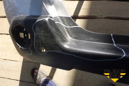 Бампер задний (под парктроник) (85022JU14H) для Nissan X-Trail (Т31) с 2007-2014г (Хтраил)