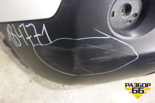 Бампер задний (85022JD00H) для Nissan Qashqai (J10E) с 2006-2013г (Кашкай)