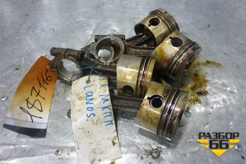 Поршень с шатуном (1.3л) для Chevrolet Lanos с 2004г (Ланос)