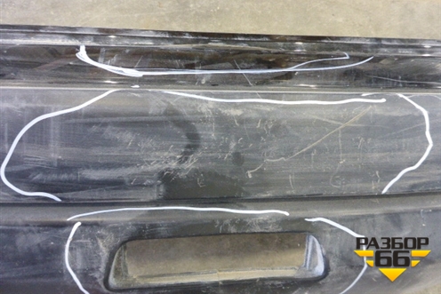 Бампер задний (85022JD00H) для Nissan Qashqai (J10E) с 2006-2013г (Кашкай)