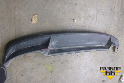 Юбка заднего бампера (под парктроник) (5E5807521) для Skoda Octavia (A7) с 2013г (Октавия)