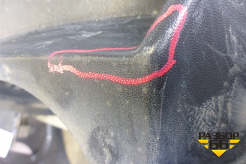 Юбка заднего бампера (под парктроник) (5E5807521) для Skoda Octavia (A7) с 2013г (Октавия)