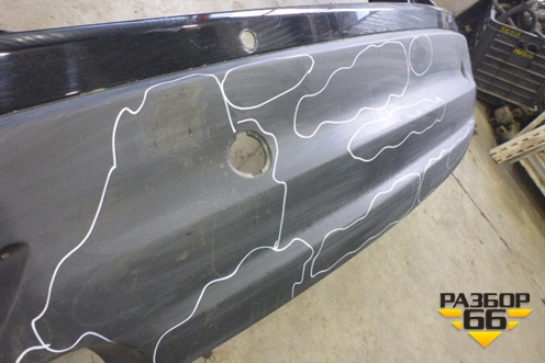 Бампер задний (под парктроник) (KD4750221) для Mazda CX 5 с 2012-2016г (СХ5)