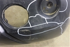 Бампер задний (85022JD00H) для Nissan Qashqai (J10E) с 2006-2013г (Кашкай)