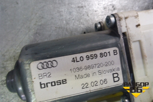 Стеклоподъёмник электрический задний левый для Audi Q7 c 2005-2015г (Ку 7)