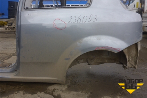 Крыло заднее левое (3х дверный кузов) для Fiat Grande Punto с 2005г