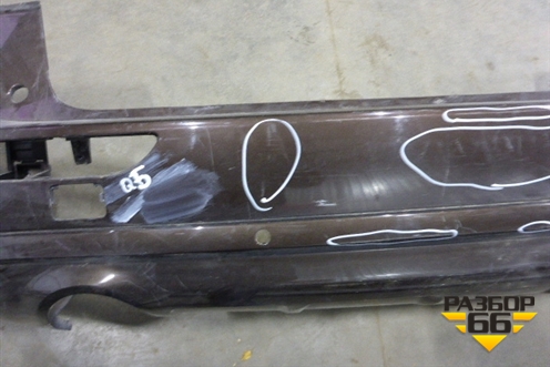 Бампер задний (под парктроник) (8R0807385C) для Audi Q5 c 2008-2017г (Ку 5)