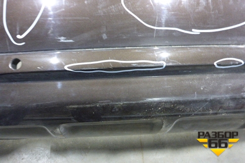 Бампер задний (под парктроник) (8R0807385C) для Audi Q5 c 2008-2017г (Ку 5)