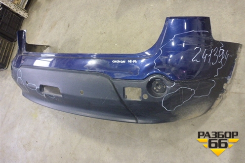 Бампер задний (под паркторник) для Nissan Qashqai+2 (JJ10E) с 2008-2013г