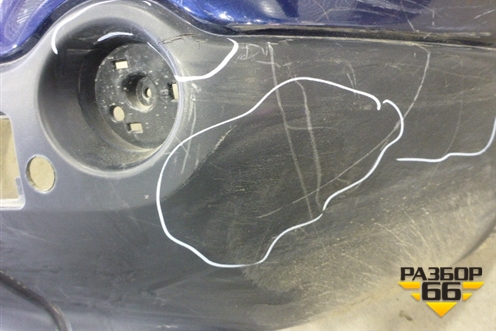 Бампер задний (под паркторник) для Nissan Qashqai+2 (JJ10E) с 2008-2013г
