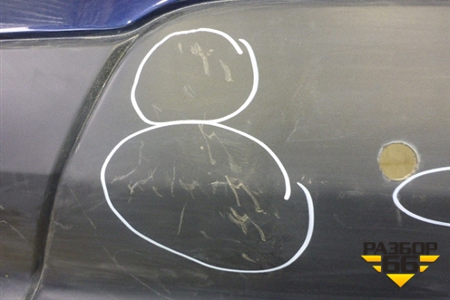 Бампер задний (под паркторник) для Nissan Qashqai+2 (JJ10E) с 2008-2013г