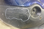 Бампер задний (под паркторник) для Nissan Qashqai+2 (JJ10E) с 2008-2013г