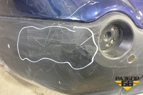 Бампер задний (под паркторник) для Nissan Qashqai+2 (JJ10E) с 2008-2013г