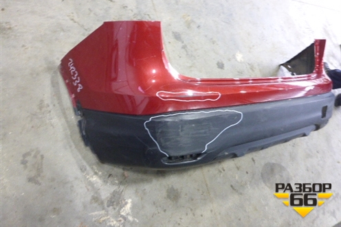 Бампер задний (до 2017г) (850224EA0H) для Nissan Qashqai (J11E) с 2013г (Кашкай)