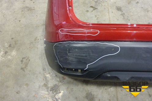 Бампер задний (до 2017г) (850224EA0H) для Nissan Qashqai (J11E) с 2013г (Кашкай)