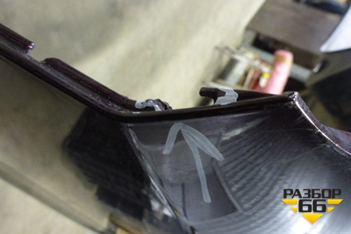 Бампер задний (под парктроник) для Toyota Highlander с 2007-2013г (Хайлендер)