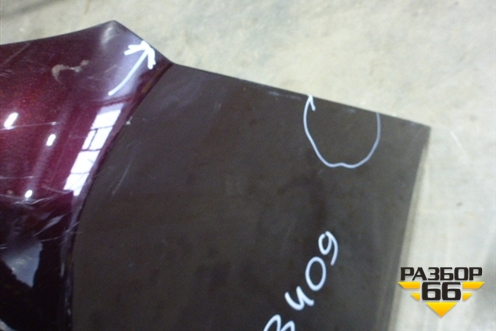 Бампер задний (под парктроник) для Toyota Highlander с 2007-2013г (Хайлендер)