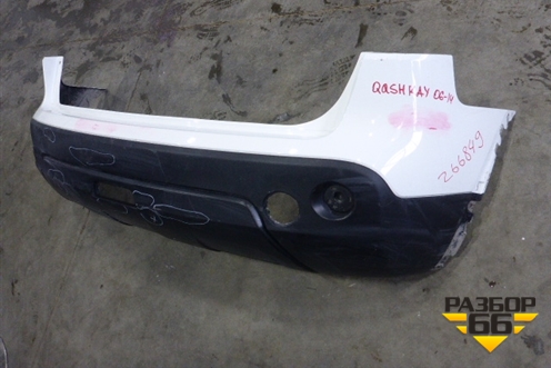 Бампер задний (85022JD00H) для Nissan Qashqai (J10E) с 2006-2013г