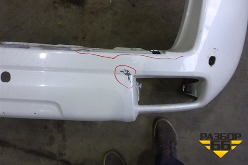 Бампер задний (до 2017г под парктроник) (5215960500) для Toyota Land Cruiser Prado(150) с 2009г (Ленд Крузер Прадо)