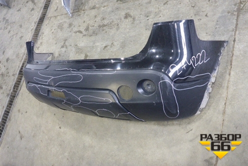 Бампер задний (85022JD00H) для Nissan Qashqai (J10E) с 2006-2013г (Кашкай)
