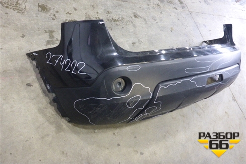 Бампер задний (85022JD00H) для Nissan Qashqai (J10E) с 2006-2013г (Кашкай)