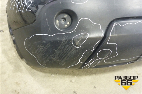 Бампер задний (85022JD00H) для Nissan Qashqai (J10E) с 2006-2013г (Кашкай)