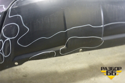 Бампер задний (85022JD00H) для Nissan Qashqai (J10E) с 2006-2013г (Кашкай)