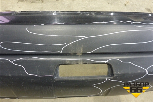 Бампер задний (85022JD00H) для Nissan Qashqai (J10E) с 2006-2013г (Кашкай)