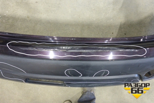 Бампер задний (85022JD00H) для Nissan Qashqai (J10E) с 2006-2013г