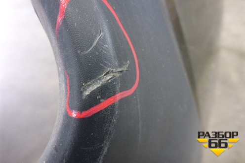 Бампер задний (после 2015г под парктроник и накладку) (6410C996ZZ) для Mitsubishi Outlander с 2012-2024г (Аутлендер)