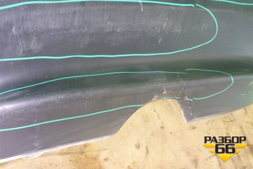 Юбка заднего бампера (до 2014г) (850B21KA1A) для Nissan Juke (F15) с 2010-2019г (Жук)