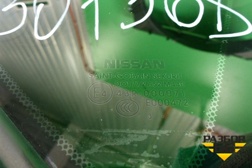 Стекло глухое правое (2013г) (833003TS0A) для Nissan Teana (L33) с 2013г (Теана)