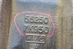 Кронштейн реактивной тяги (к раме) (552507K900) для Hyundai  HD-500 с 2010г