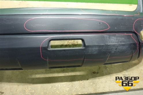 Бампер задний (85022JD00H) для Nissan Qashqai (J10E) с 2006-2013г (Кашкай)