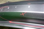 Бампер задний (85022JD00H) для Nissan Qashqai (J10E) с 2006-2013г (Кашкай)