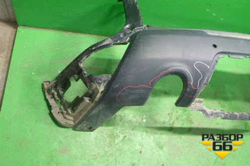 Бампер задний (под парктроник) (DK6217F954AC) для Land Rover Range Rover Sport с 2013-2022г (Спорт)