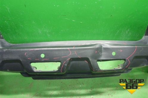 Бампер задний (под парктроник) (85022JU14H) для Nissan X-Trail (Т31) с 2007-2014г (Хтраил)
