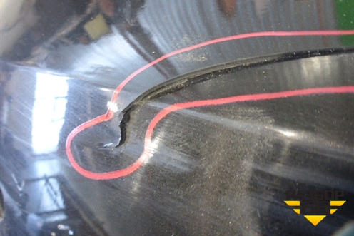 Бампер задний (под парктроник) для Hyundai Grandeur с 2005-2010г (Грандеур)