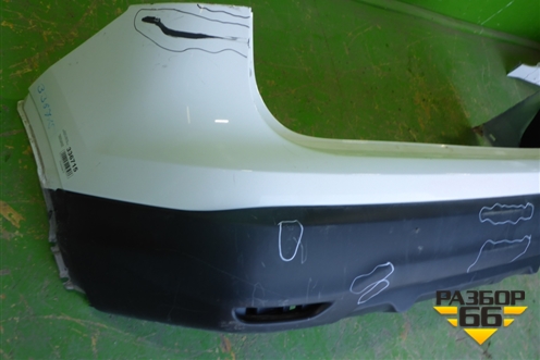 Бампер задний (до 2017г) (85022BP70H) для Nissan Qashqai (J11E) с 2013г (Кашкай)