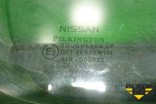 Стекло двери задней правой форточка (хетчбэк 2006г) для Nissan Almera N16 с 2000-2006г