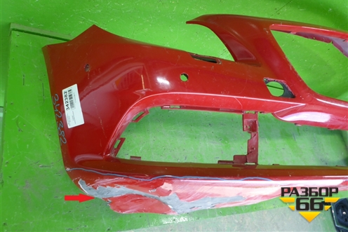 Бампер передний (под омыватель и парктроник) (AA1728850025) для Mercedes Benz SLK R172 с 2010-2016г