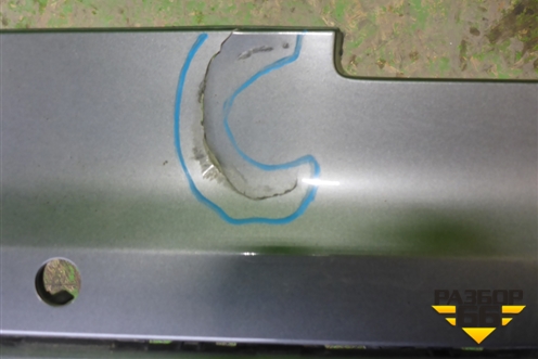 Бампер задний нижняя часть (до 2019г под парктроник) (4M0807527D) для Audi Q7 c 2015г (Ку 7)