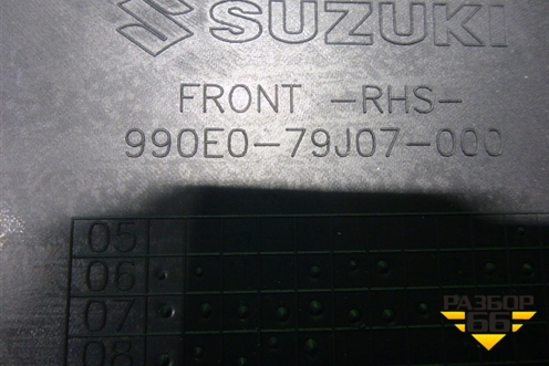 Накладка двери передней правой (широкая новая) (990E079J07000) для Suzuki SX4 с 2006-2013г