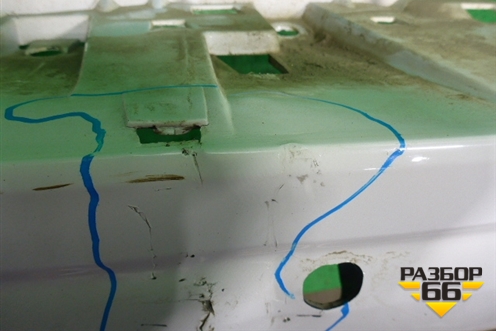 Бампер задний (до 2017г под парктроник) (5215960500) для Toyota Land Cruiser Prado(150) с 2009г (Ленд Крузер Прадо)