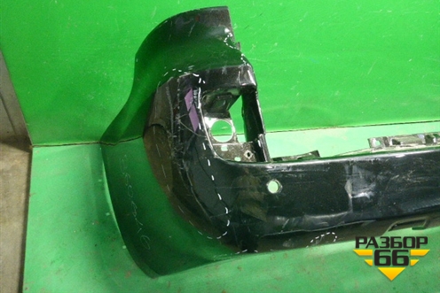 Бампер задний (до 2015г под парктроник) (5215960260) для Toyota Land Cruiser (200) с 2008г (Ленд Крузер)