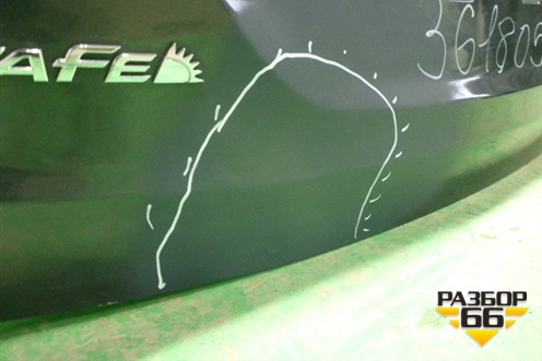 Дверь багажника без стекла для Hyundai Grand Santa Fe с 2012-2018г (Гранд Санта Фе)